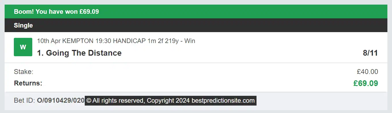 Best Prediction Site - Winner - 2024-04-10
