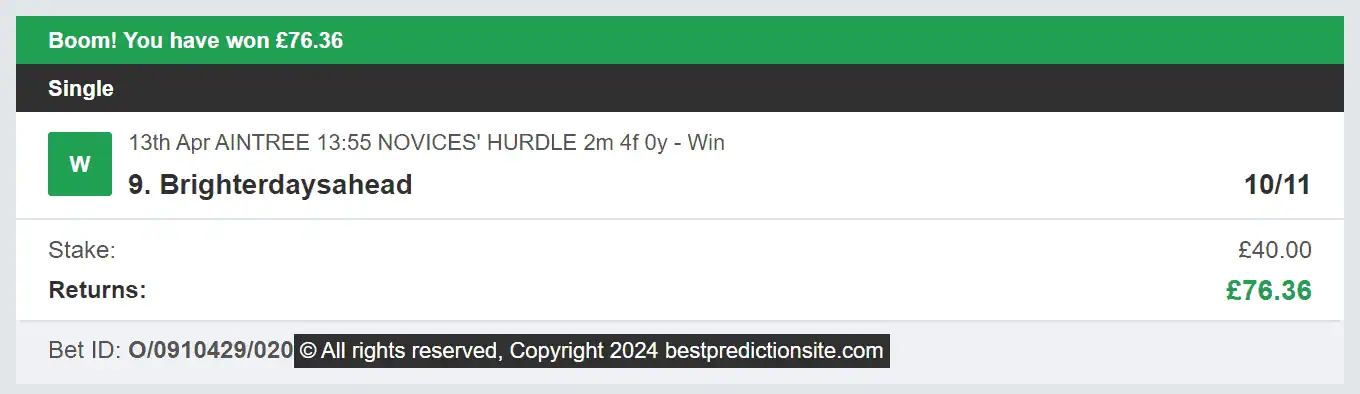 Best Prediction Site - Winner - 2024-04-13